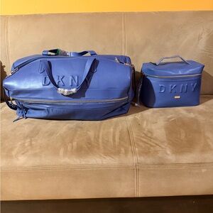 DKNY Blue Duffel Bag Set